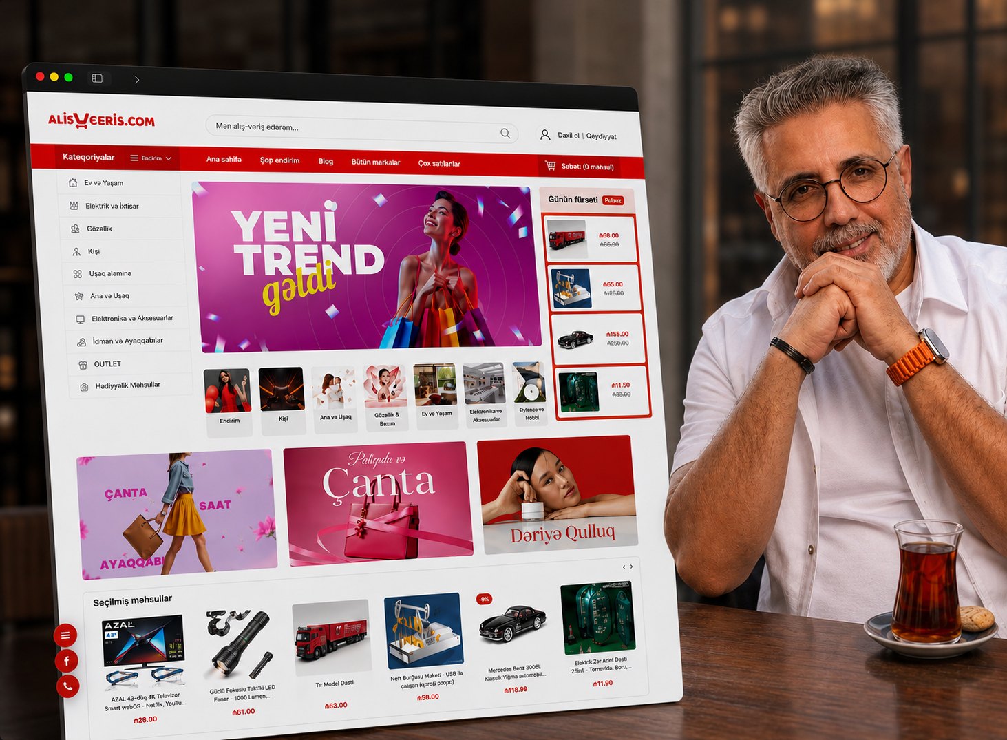 Alisveris.com, TicarX ilə qurulmuş platforma